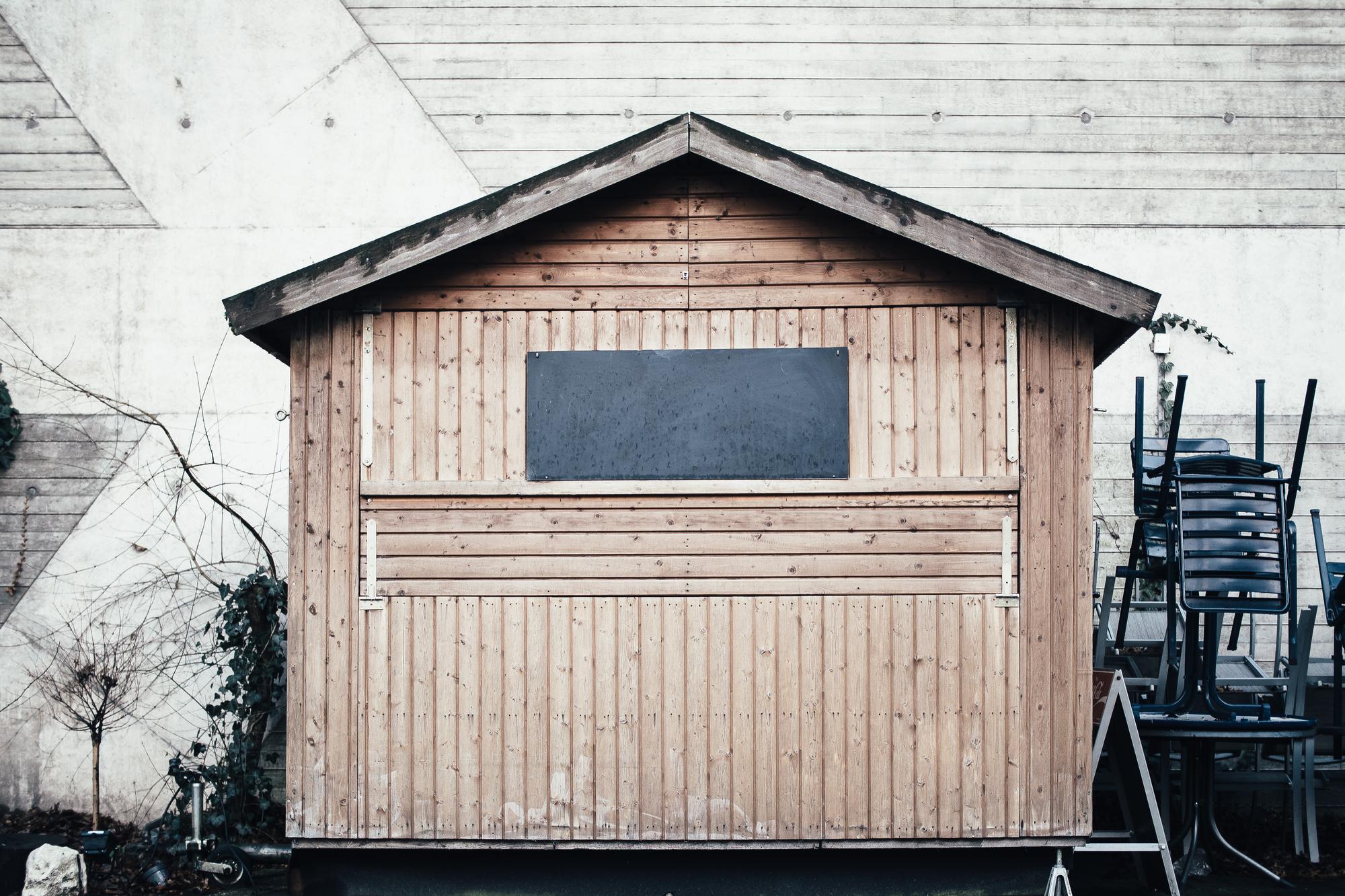 Studio exterior and sign